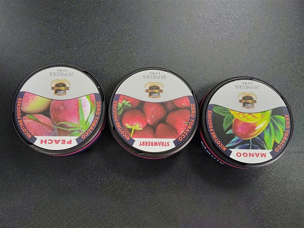 口含烟平面贴标